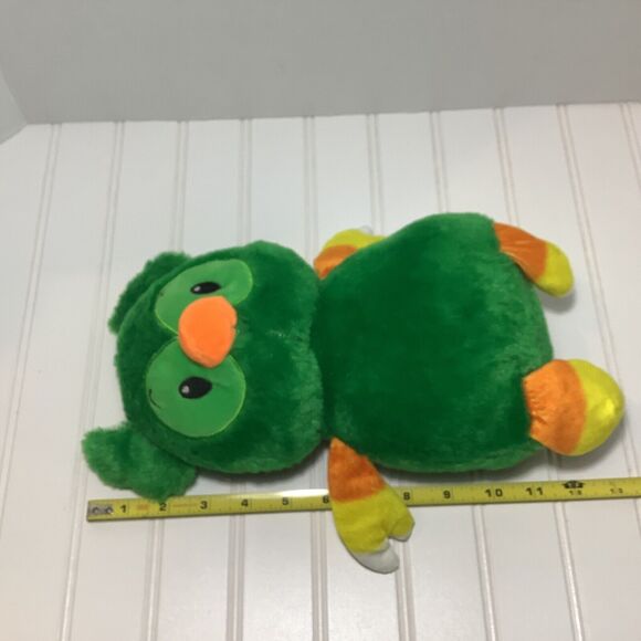Kelly Toy Owl Plush Green Bird Stuffed Animal Candy Corn Orange White Yellow - Picture 3 of 4